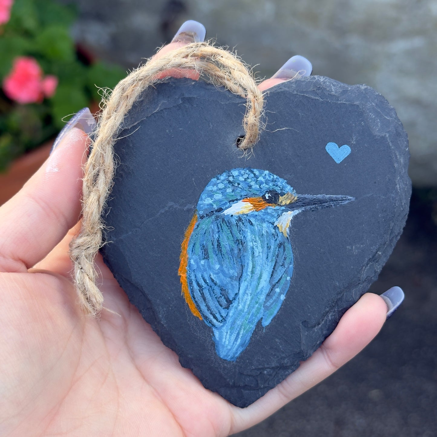 Kingfisher Slate Heart