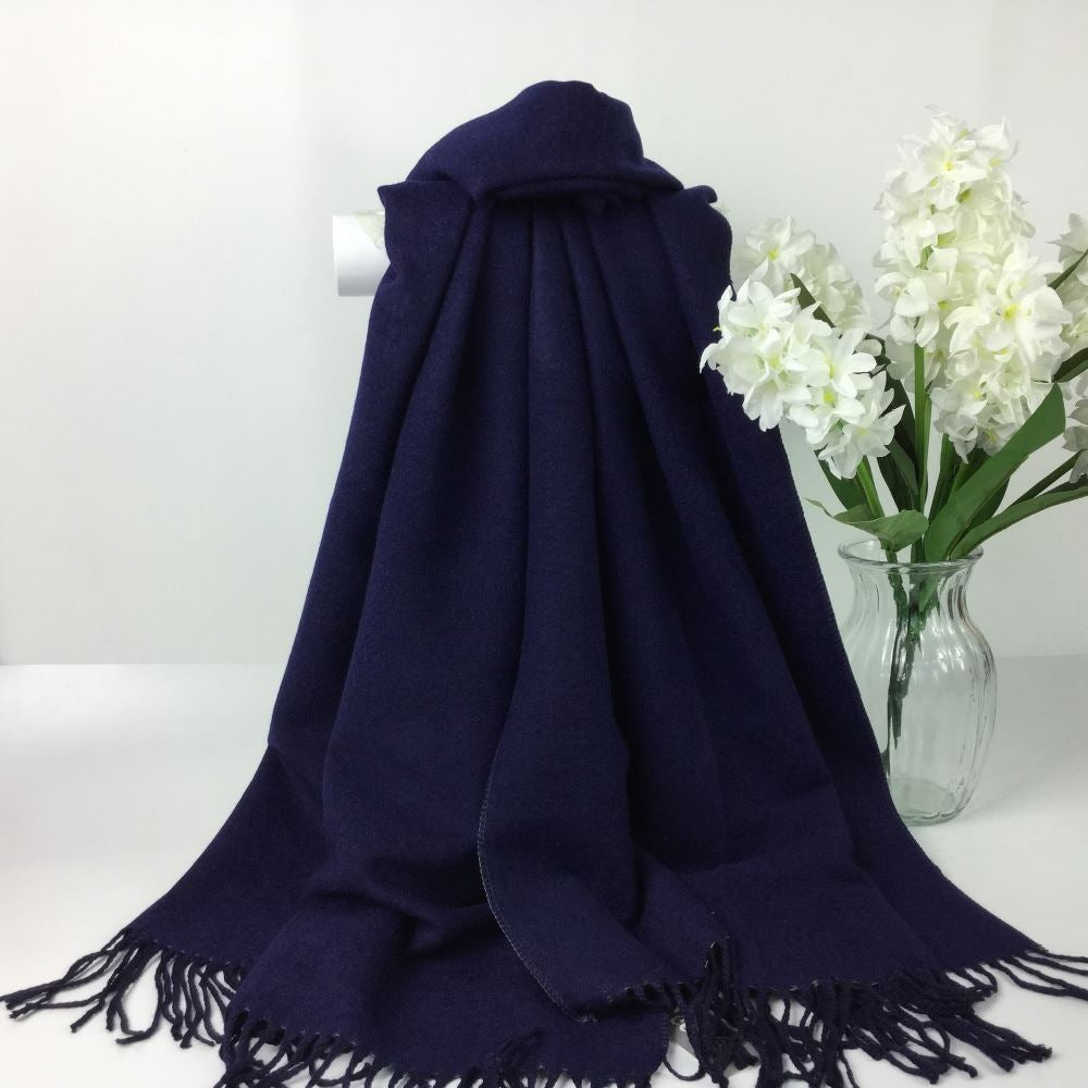 Scarf Navy and Grey Reversible