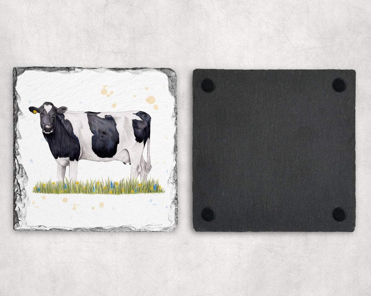 Preorder - Holstein Slate Coaster
