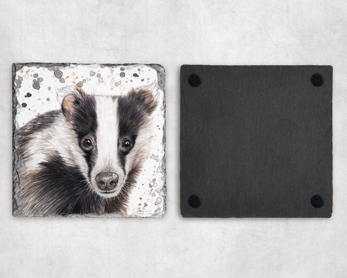 Preorder - Badger Slate Coaster