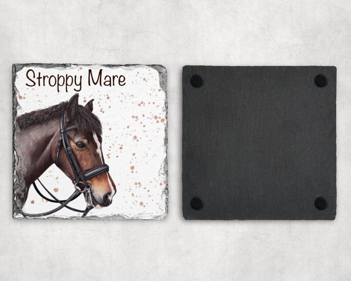 Preorder - Stroppy Mare Slate Coaster