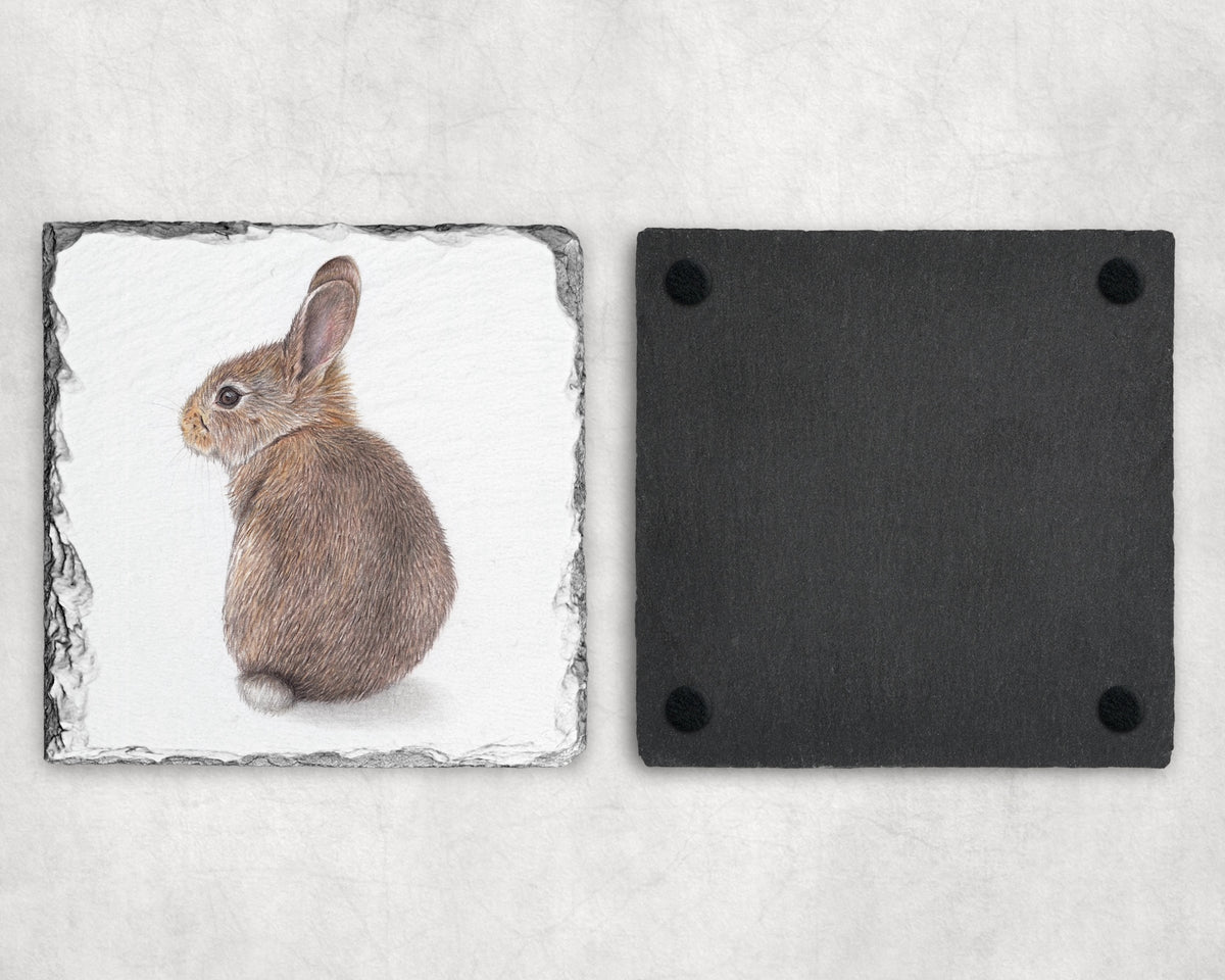 Preorder - Wild Rabbit Slate Coaster