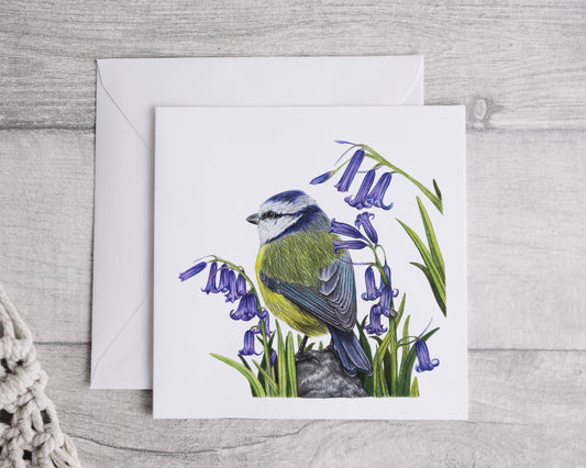 Preorder- Blue tit card