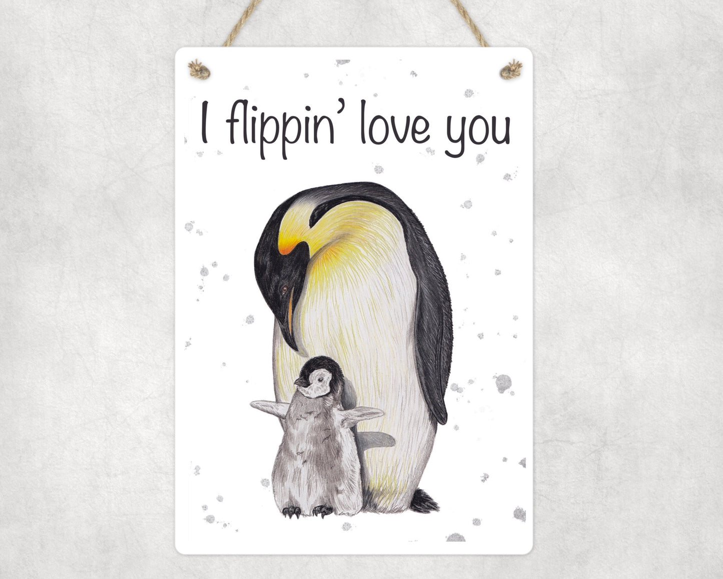 I Flippin Love You Hanging Sign