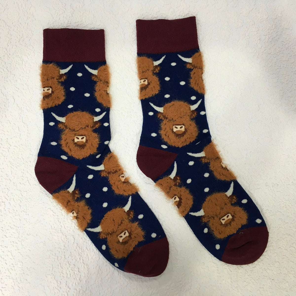 Highland Cow 3D Socks