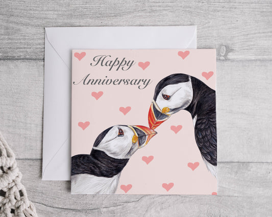 Preorder- Puffin Anniversary Card