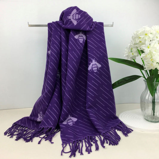 Bee Scarf Purple