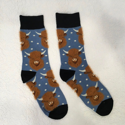 Highland Cow 3D Socks