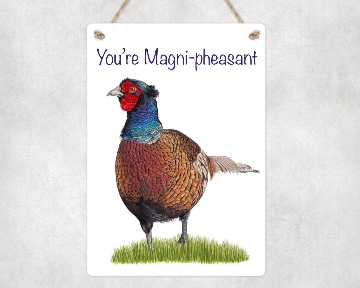 Magni-pheasant Hanging Sign