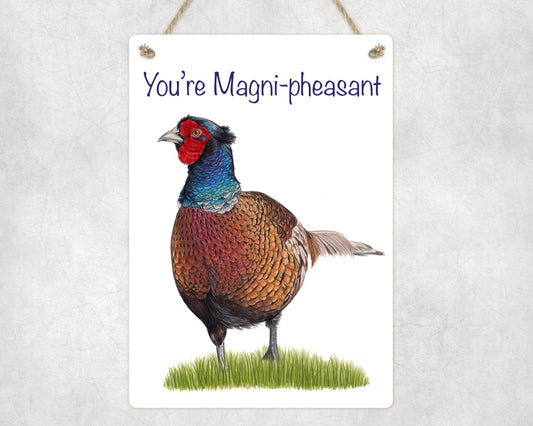 Magni-pheasant Hanging Sign