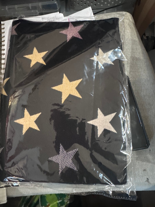 Black Large Star Scarf