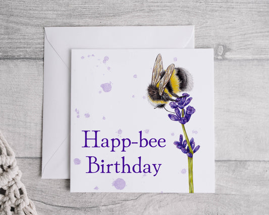 Preorder- bumble bee birthday card