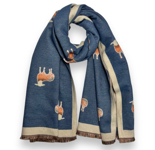 Denim Blue Sheep Scarf