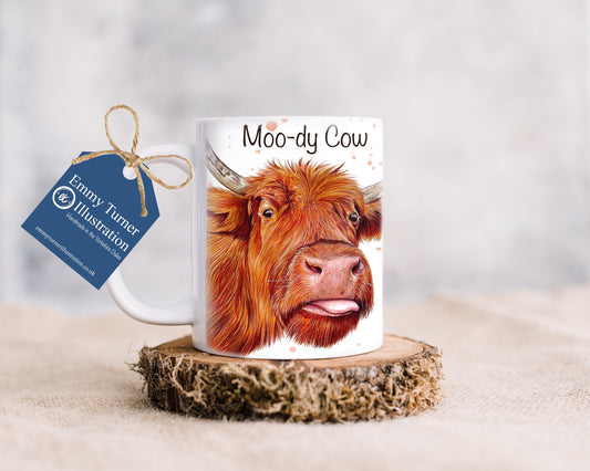 Moo-dy Cow Mug