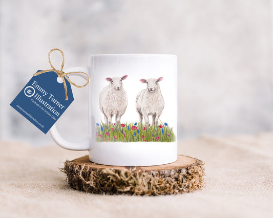 Floral Lamb Mug