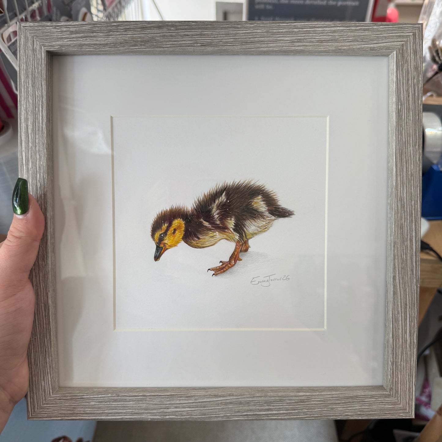 Framed Mini Duckling Original