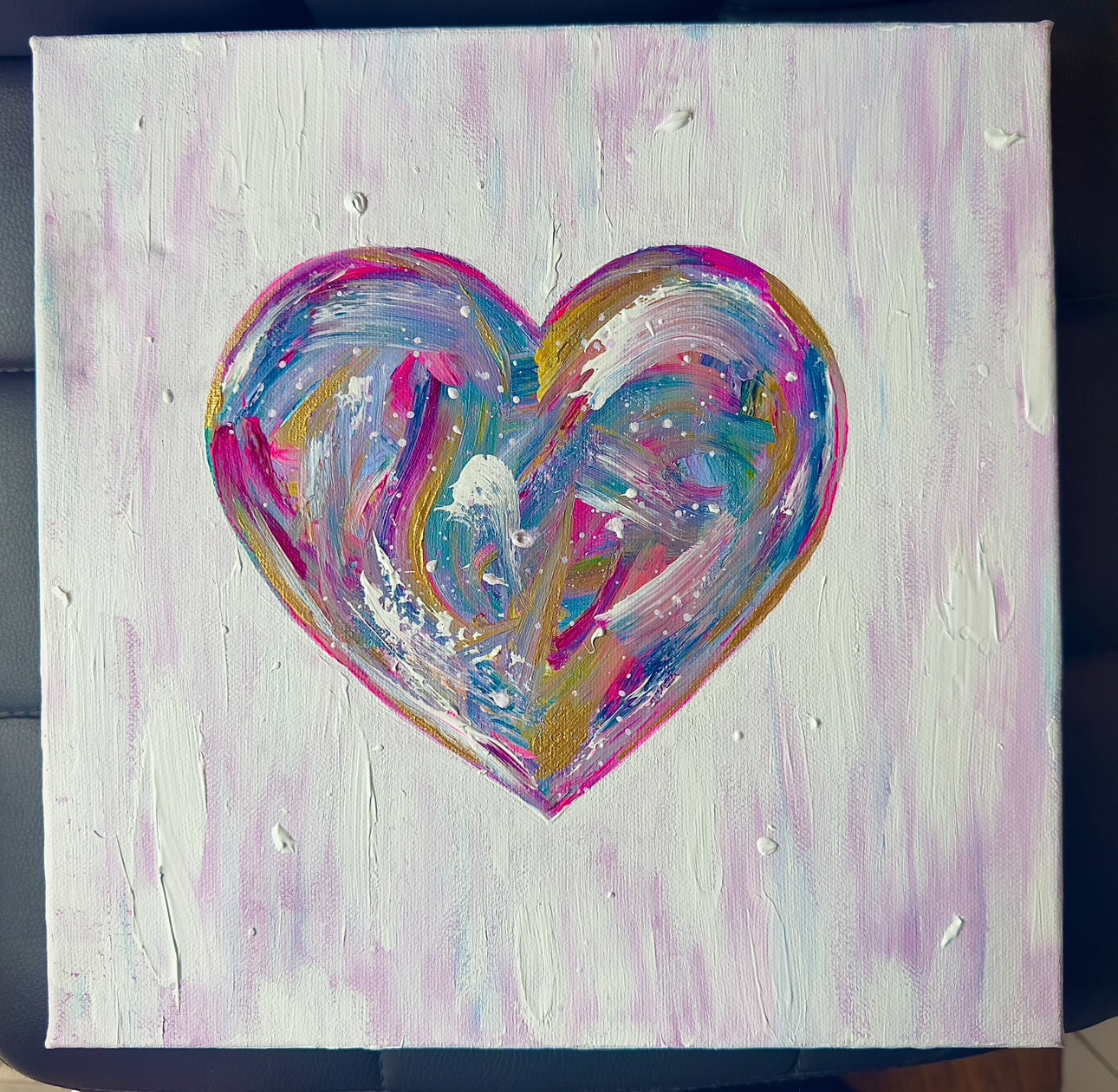 Original Heart On Canvas 2023