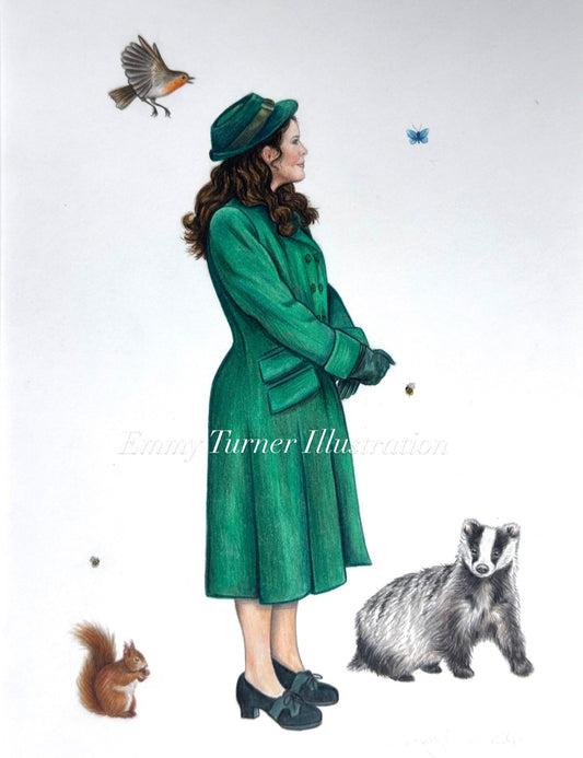 At one with nature Print