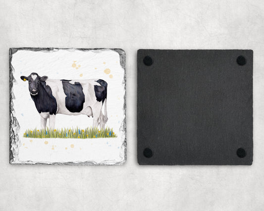 Preorder - Holstein Slate Coaster
