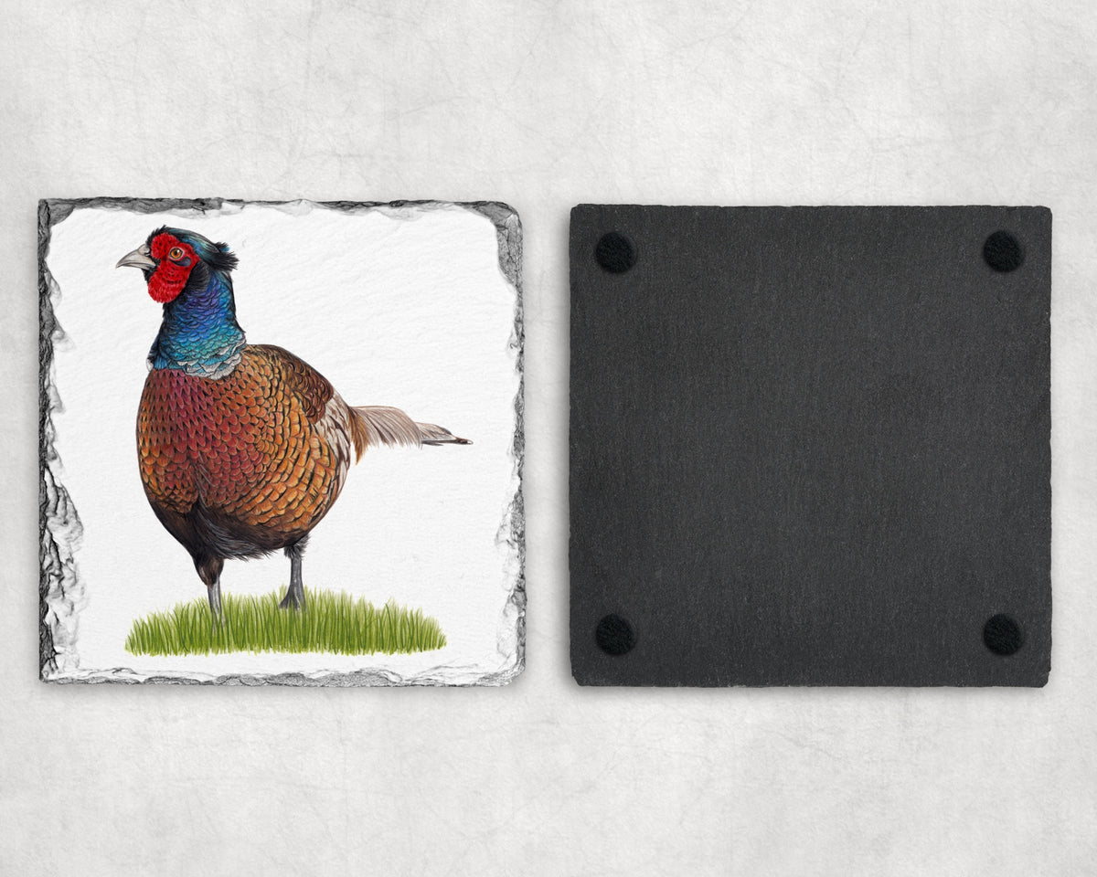 Preorder - Pheasant Slate Coaster