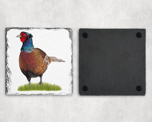 Preorder - Pheasant Slate Coaster
