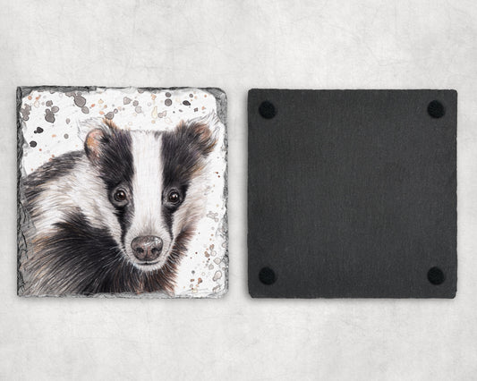 Preorder - Badger Slate Coaster