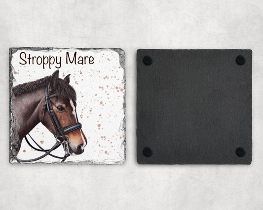 Preorder - Stroppy Mare Slate Coaster