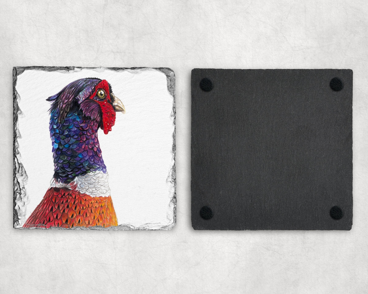 Preorder - Pheasant Slate Coaster
