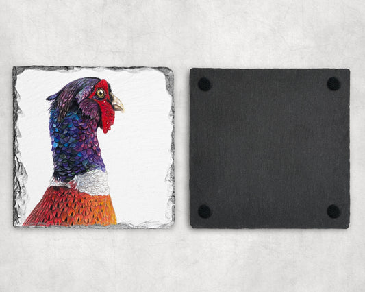 Preorder - Pheasant Slate Coaster