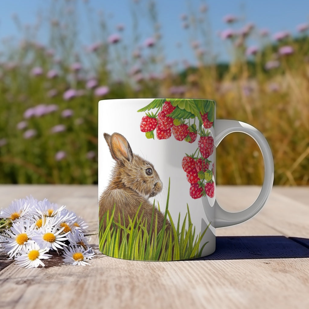 Summer Berries “Under the strawberry bush” mug