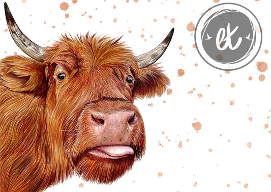 Highland Cow Print