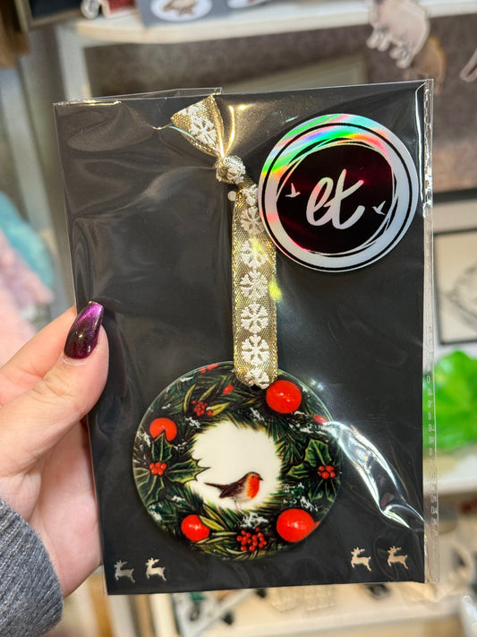 Robin Ceramic Christmas Decoration