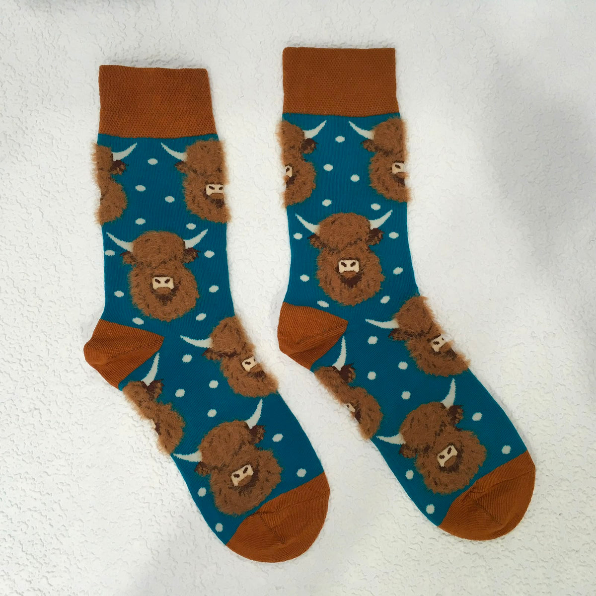Highland Cow 3D Socks