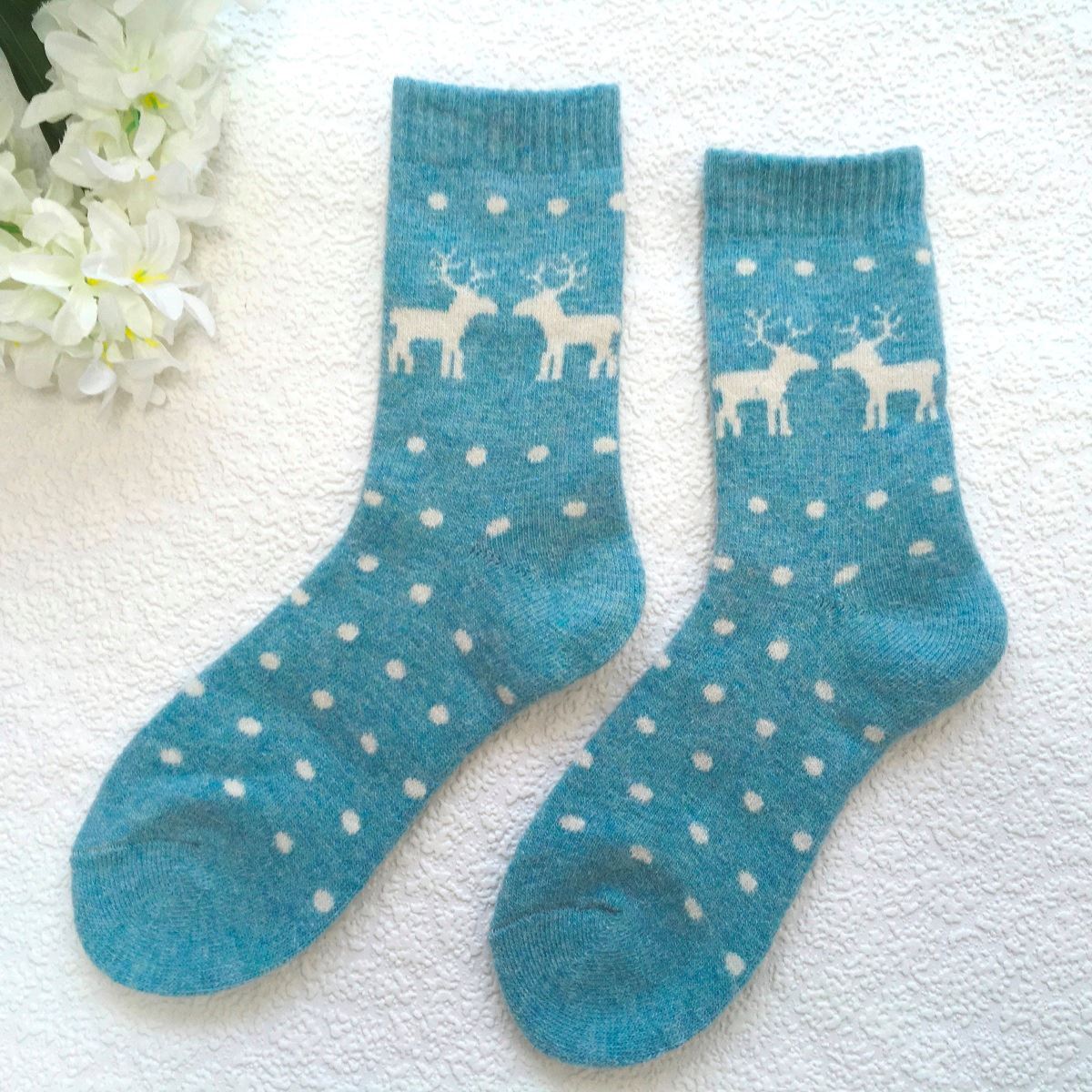 Blue Stag Wool Blend Socks