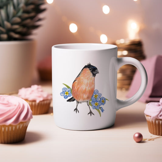 Forget-me-not Bullfinch Mug